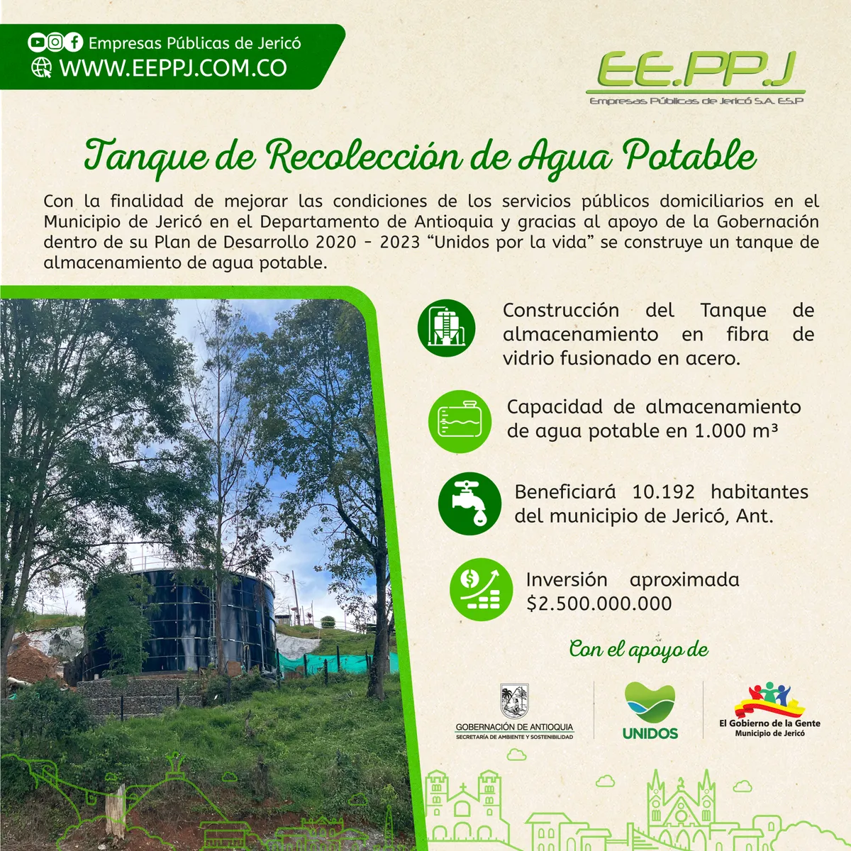 Construcción Tanque de Almacenamiento de Agua Potable